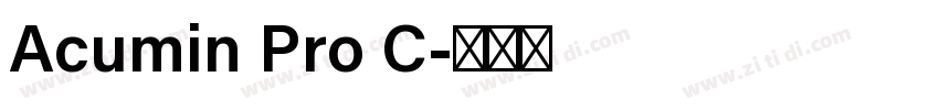 Acumin Pro C字体转换